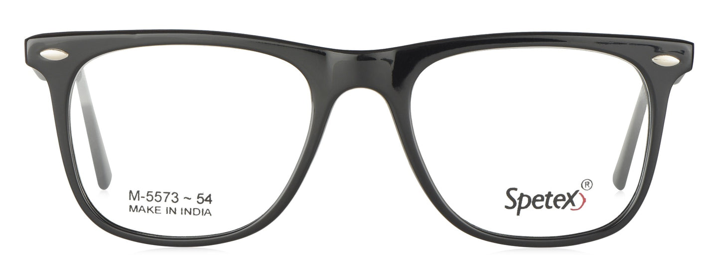 Spetex SPETEX M-5573 BLACK Medium Black Unisex Eyeglasses