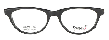 Spetex SPETEX M-5553 BLACK Medium Black Unisex Eyeglasses