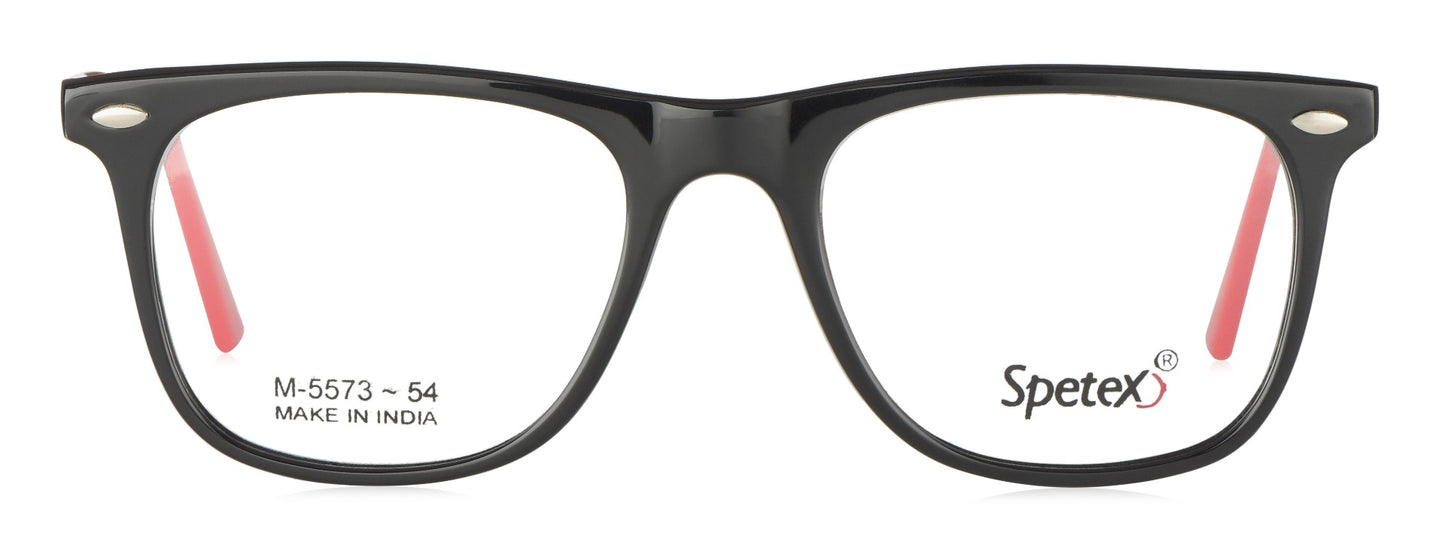 Spetex SPETEX M-5573 BLACK/RED Medium Black/Red Unisex Eyeglasses