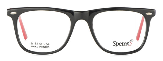 Spetex SPETEX M-5573 BLACK/RED Medium Black/Red Unisex Eyeglasses