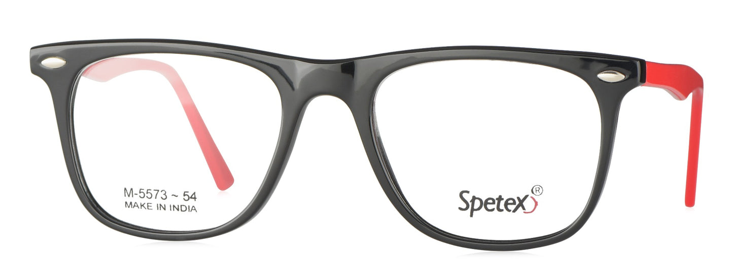 Spetex SPETEX M-5573 BLACK/RED Medium Black/Red Unisex Eyeglasses