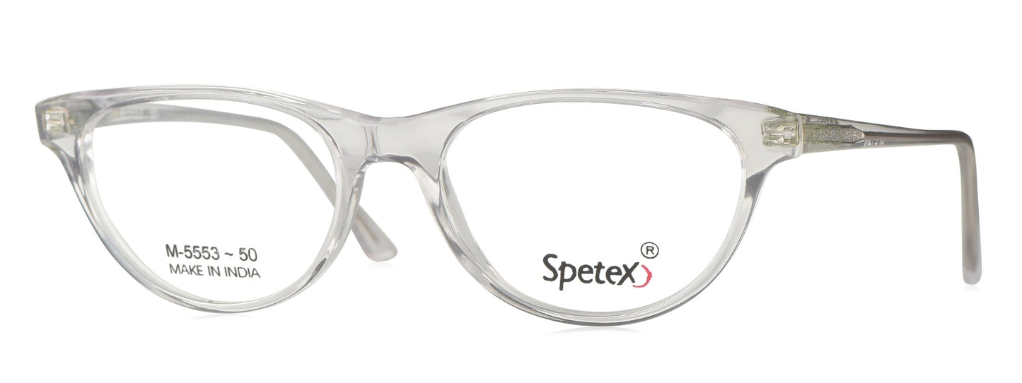 Spetex SPETEX M-5553 TRANSPARENT Medium Transparent Unisex Eyeglasses