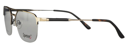 Spetex SPX 15014 GOLD Medium Gold Unisex Eyeglasses