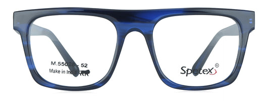 Spetex 55028 C-05 Medium Hawana Blue Unisex Eyeglasses