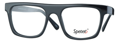 Spetex 55028 C-01 Medium Black Unisex Eyeglasses