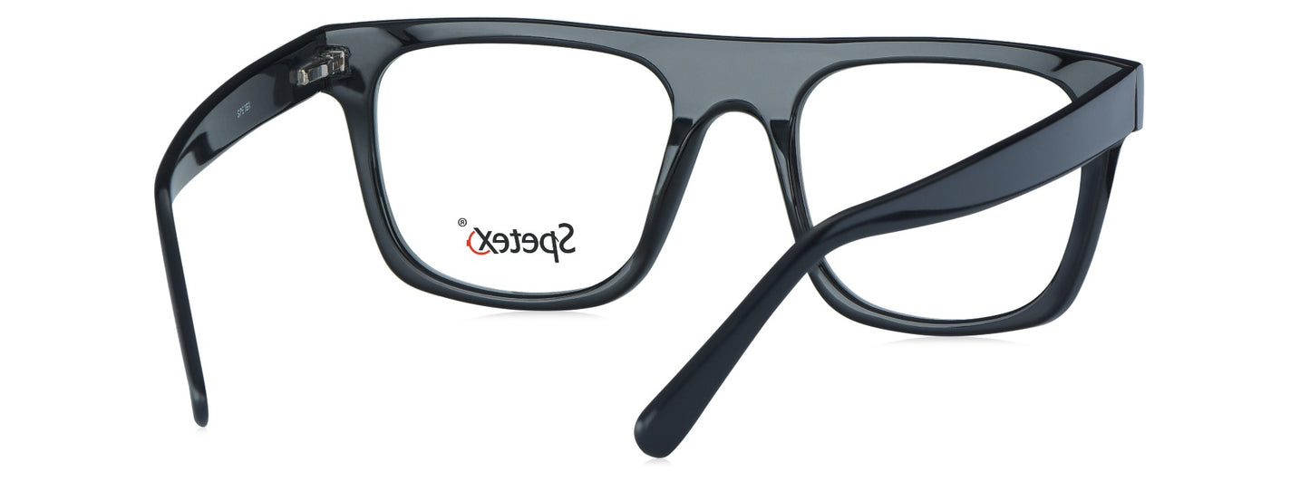 Spetex 55028 C-01 Medium Black Unisex Eyeglasses