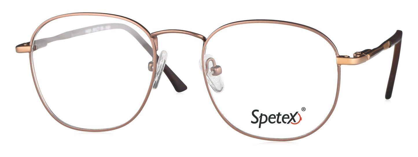 Spetex SPETEX 1458 BROWN Medium Brown Unisex Eyeglasses