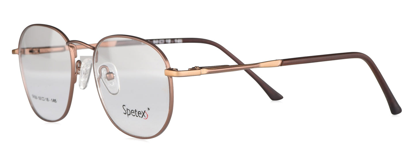 Spetex SPETEX 1458 BROWN Medium Brown Unisex Eyeglasses