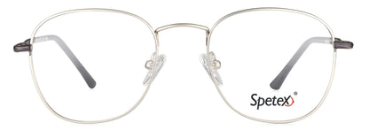 Spetex SPETEX 1458 SILVER Medium Silver Unisex Eyeglasses