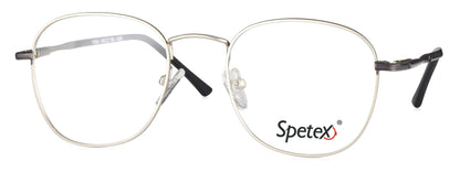 Spetex SPETEX 1458 SILVER Medium Silver Unisex Eyeglasses