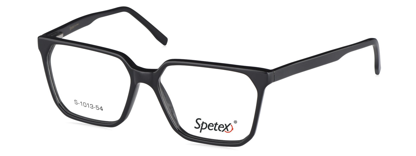 Spetex S1013 C1 Large Black Unisex Eyeglasses