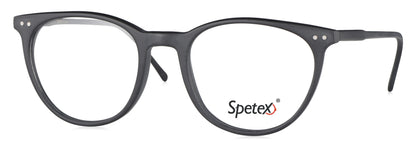 Spetex S1014 C6 Medium Matt Black Unisex Eyeglasses