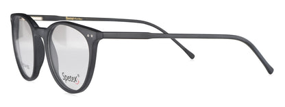 Spetex S1014 C6 Medium Matt Black Unisex Eyeglasses