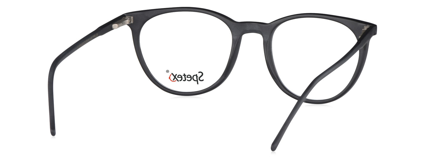 Spetex S1014 C6 Medium Matt Black Unisex Eyeglasses