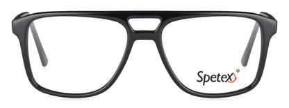 Spetex S1010 C1 Medium Black Unisex Eyeglasses