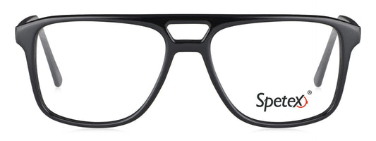 Spetex S1010 C1 Medium Black Unisex Eyeglasses