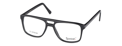 Spetex S1010 C1 Medium Black Unisex Eyeglasses