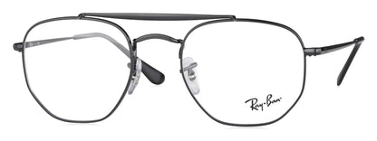 Ray-Ban RB3648V 2509 Medium Black Unisex Premium Metal Aviator Eyeglasses