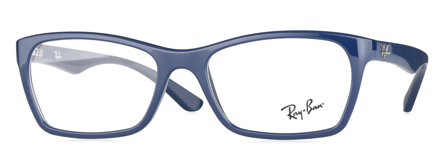 Ray-Ban RB7033I 5419 Medium Blue Unisex Premium Eyeglasses