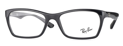 Ray-Ban RB7033I 2000 Medium Black Unisex Premium Eyeglasses