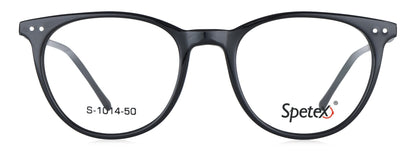 Spetex S1014 C1 Medium Black Unisex Eyeglasses