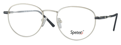 Spetex SPETEX M-1451 SILVER Medium Silver Unisex Eyeglasses