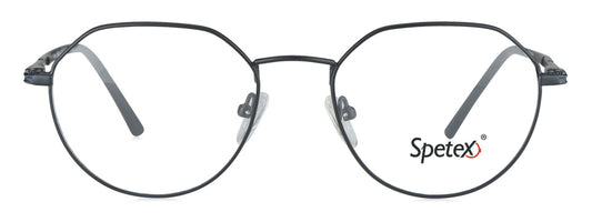 SPETEX M-1466 BLACK Medium Unisex Eyeglasses