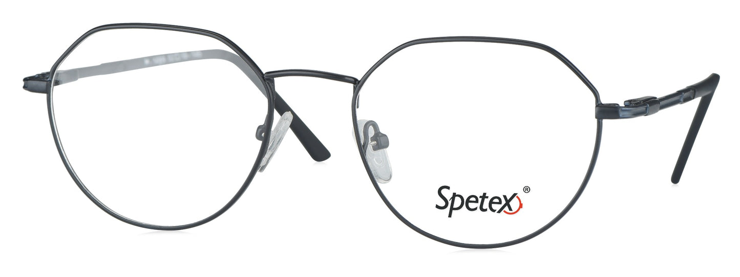 SPETEX M-1466 BLACK Medium Unisex Eyeglasses