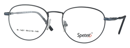 Spetex SPETEX M-1451 BLACK Medium Black Unisex Eyeglasses