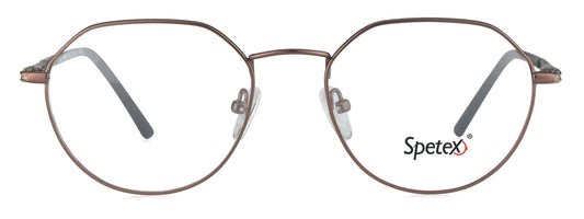 SPETEX M-1466 BROWN Medium Unisex Eyeglasses