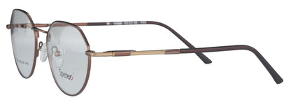 SPETEX M-1466 BROWN Medium Unisex Eyeglasses