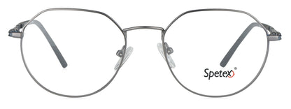 SPETEX M-1466 GUN METAL Medium Eyeglasses