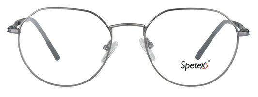 SPETEX M-1466 GUN METAL Medium Eyeglasses