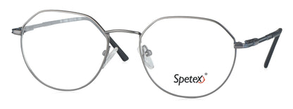 SPETEX M-1466 GUN METAL Medium Eyeglasses