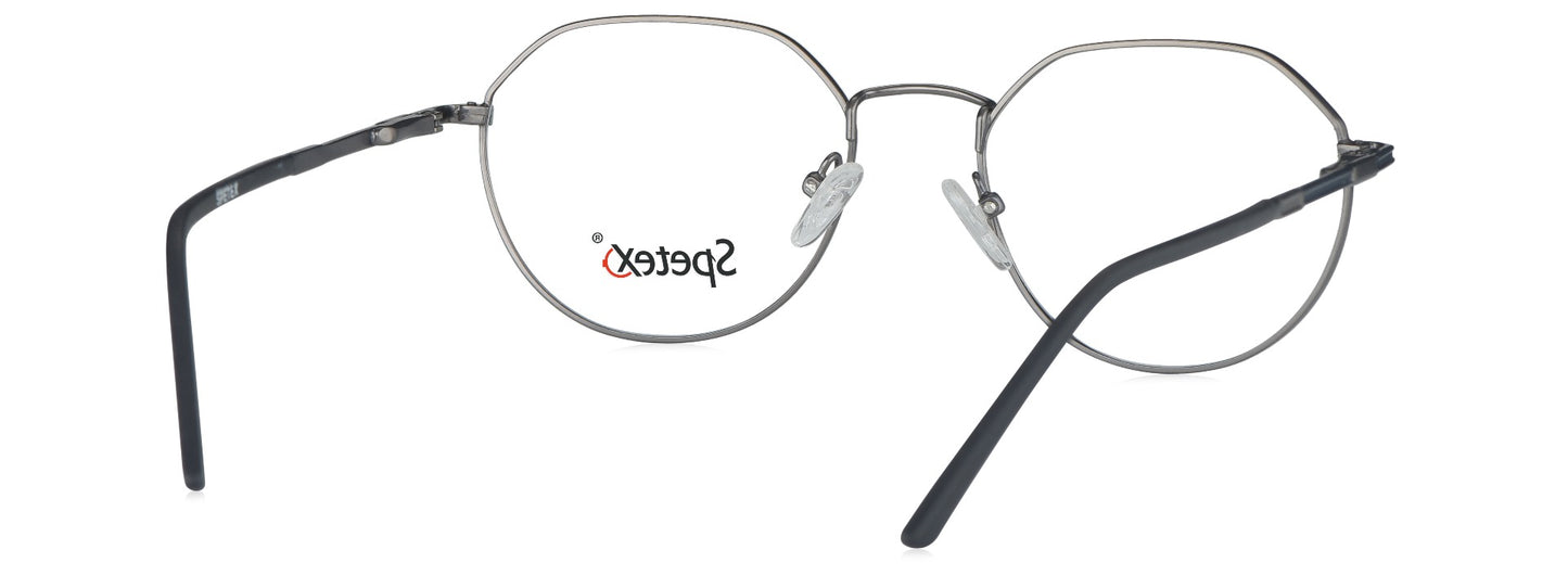 SPETEX M-1466 GUN METAL Medium Eyeglasses