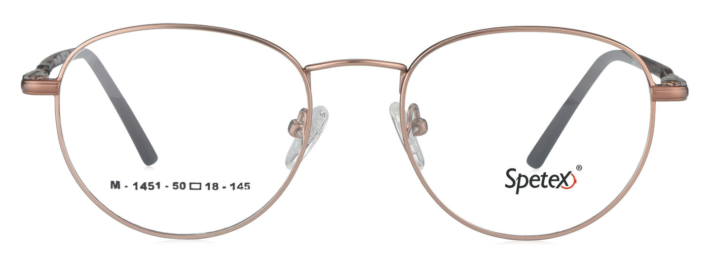 Spetex SPETEX M-1451 GOLD Medium Gold Unisex Eyeglasses