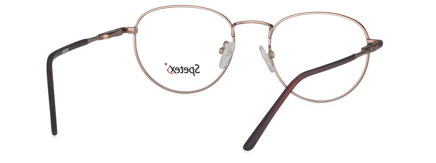 Spetex SPETEX M-1451 GOLD Medium Gold Unisex Eyeglasses