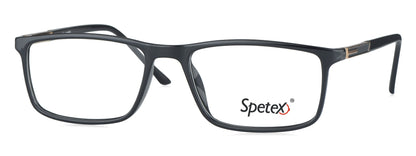 Spetex 3006 C1 Medium Black Unisex Eyeglasses