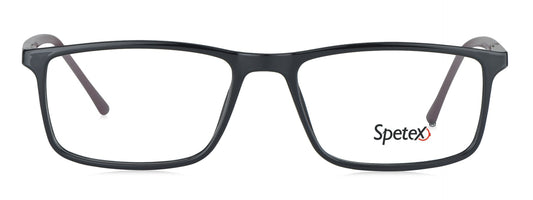 Spetex 3006 C7 Small Black/Meroon Unisex Eyeglasses