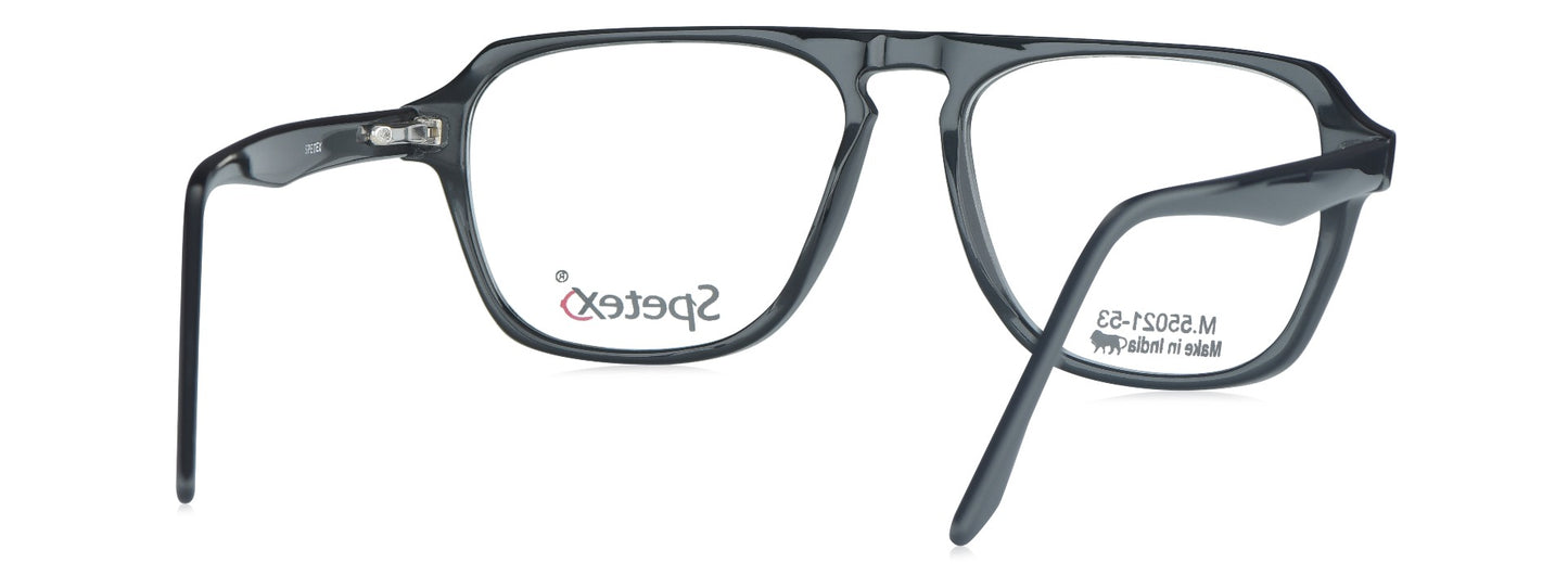 Spetex SPETEX M-55021 BLACK Medium Black Unisex Eyeglasses