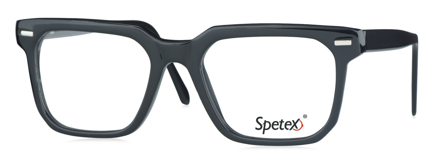 Spetex SPETEX M-55025 BLACK Medium Black Unisex Eyeglasses