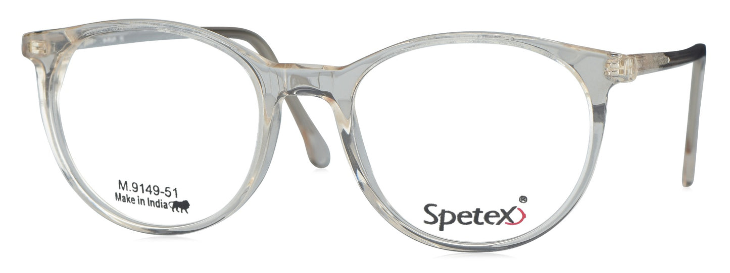 Spetex SPETEX M-9149 TRANSPARENT ORANGE Medium Transparent Orange Unisex Eyeglasses