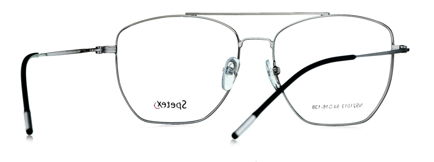 Spetex NS 21013 C5 Medium Silver Unisex Eyeglasses