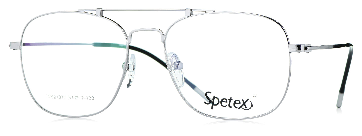 Spetex NS 21017 C5 Medium Silver Unisex Eyeglasses