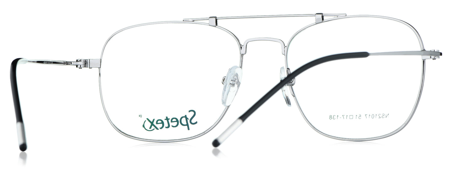 Spetex NS 21017 C5 Medium Silver Unisex Eyeglasses