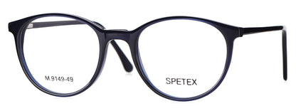 Spetex M 9149 49 Medium Blue Unisex Eyeglasses