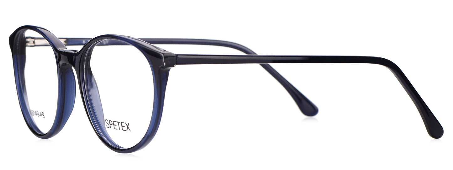 Spetex M 9149 49 Medium Blue Unisex Eyeglasses