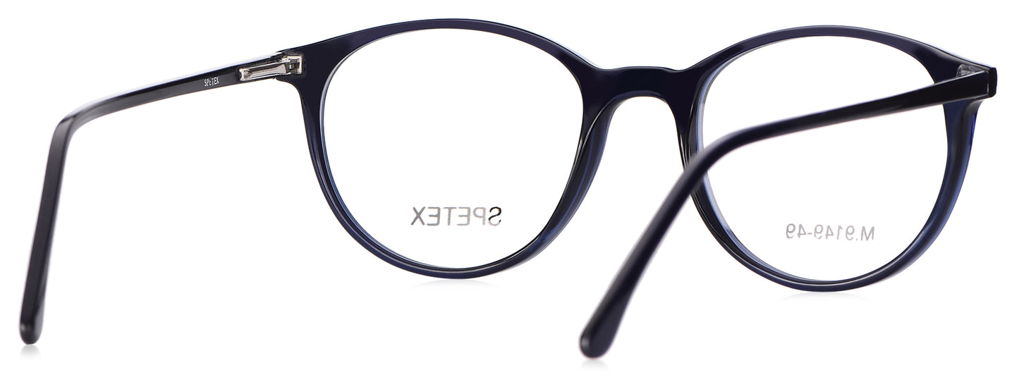 Spetex M 9149 49 Medium Blue Unisex Eyeglasses