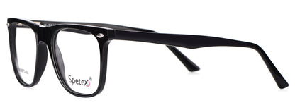 Spetex 5573 54 Medium Black Unisex Eyeglasses