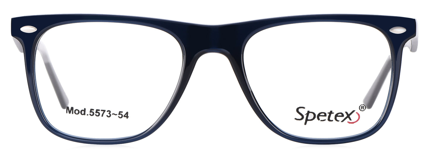 Spetex 5573 54 Medium Blue Unisex Eyeglasses